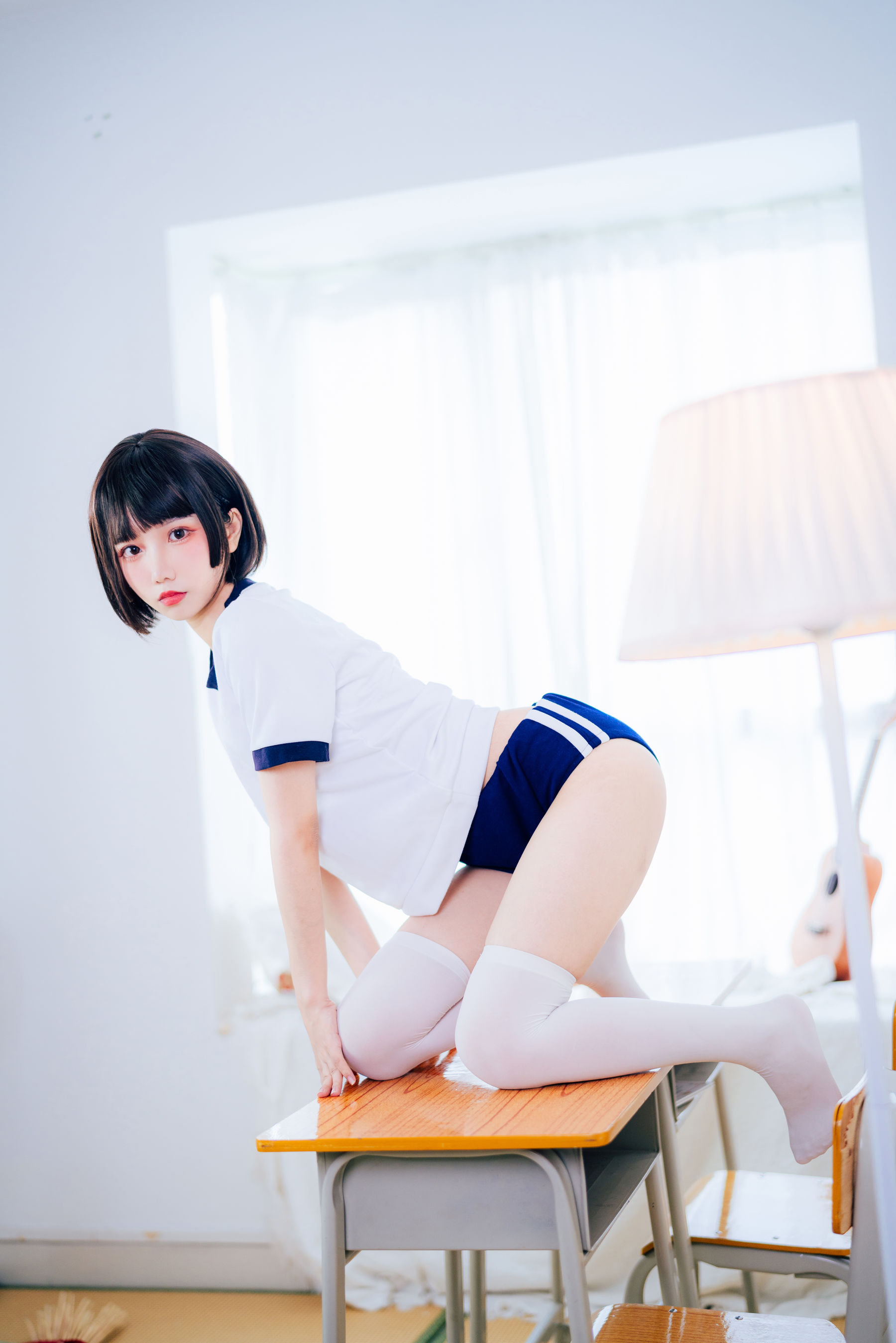 [网红COSER写真] 动漫博主果咩酱w - 体操服