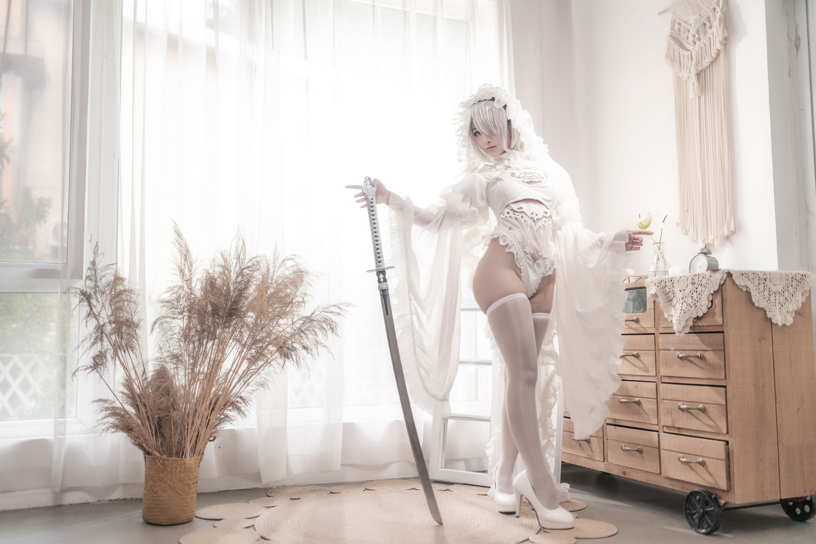 [Cosplay] 动漫博主蠢沫沫 - 尼尔纪元 白花嫁