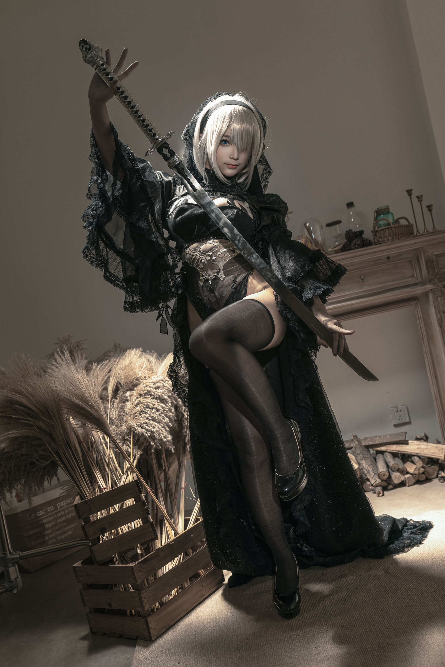 [Cosplay] 动漫博主蠢沫沫 - 尼尔纪元 黑花嫁