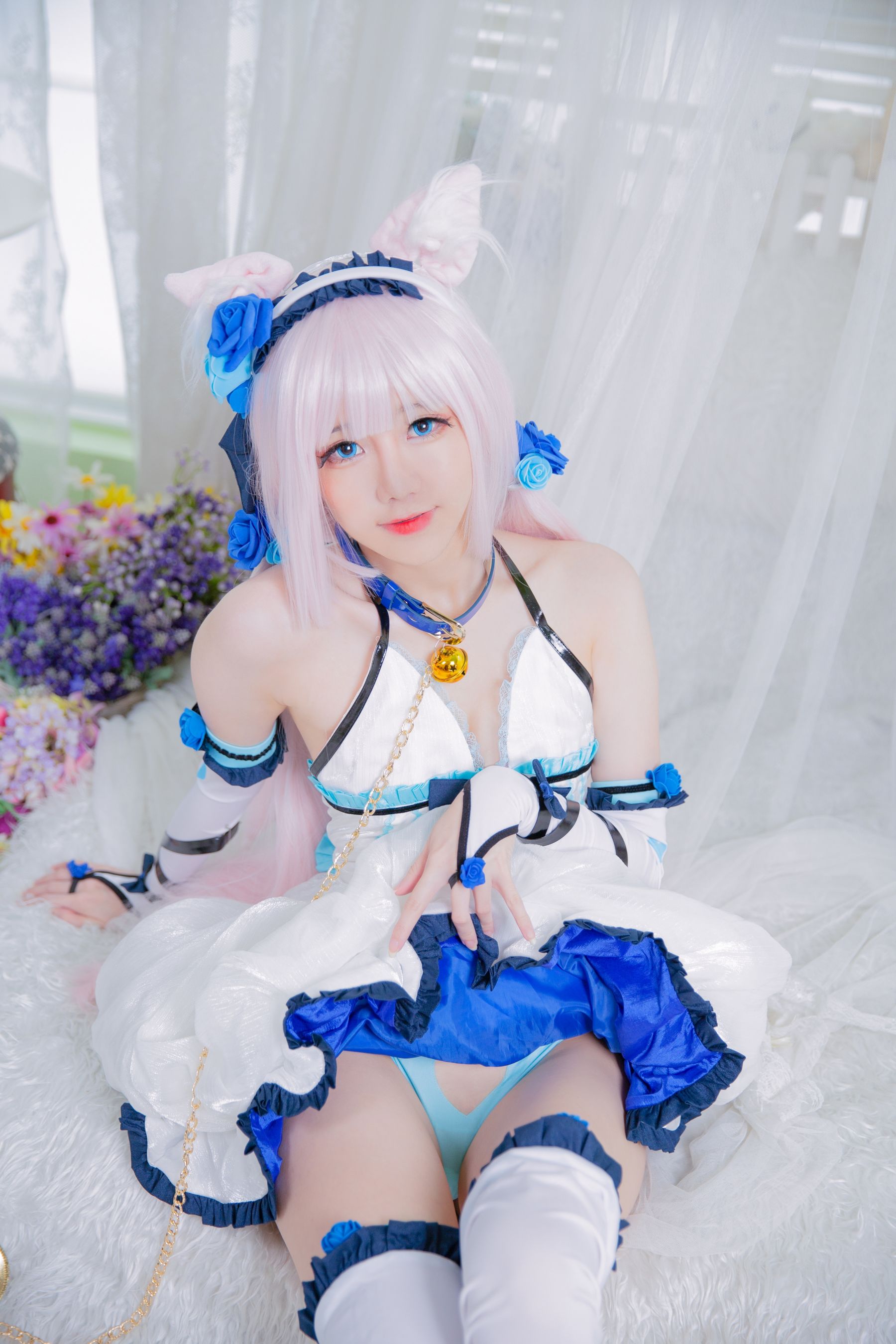 [福利COS] Sally Dorasnow - Nekopara Vanilla Lingerie