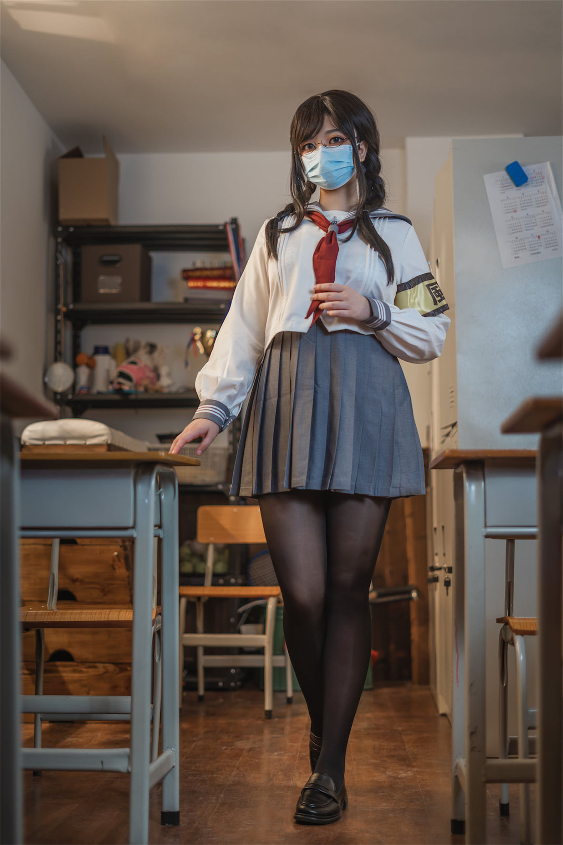 [网红COSER] 啊日日_Ganlory - 放课后风纪委少女