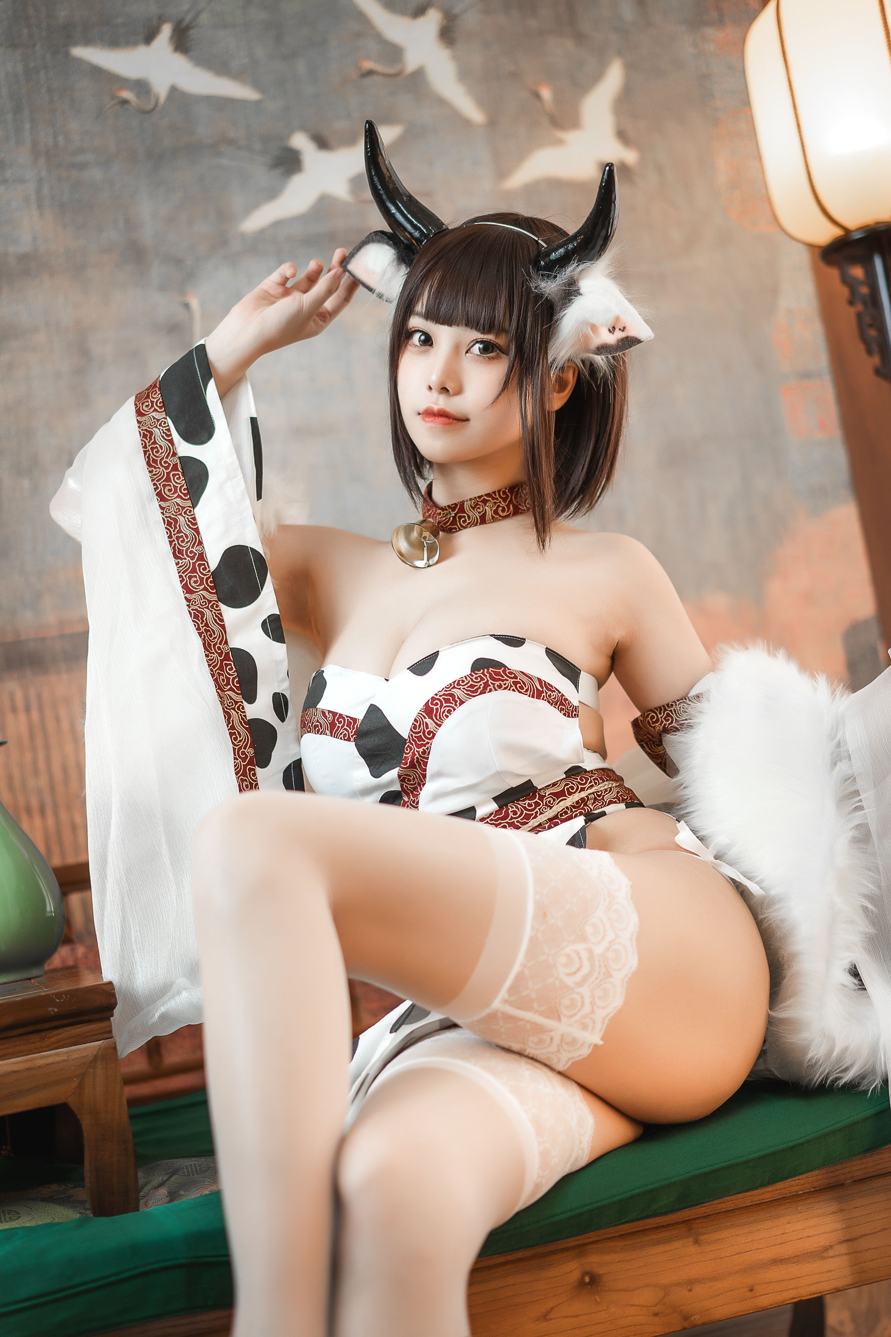 [网红COSER] 萌系小姐姐蜜汁猫裘 - 奶牛