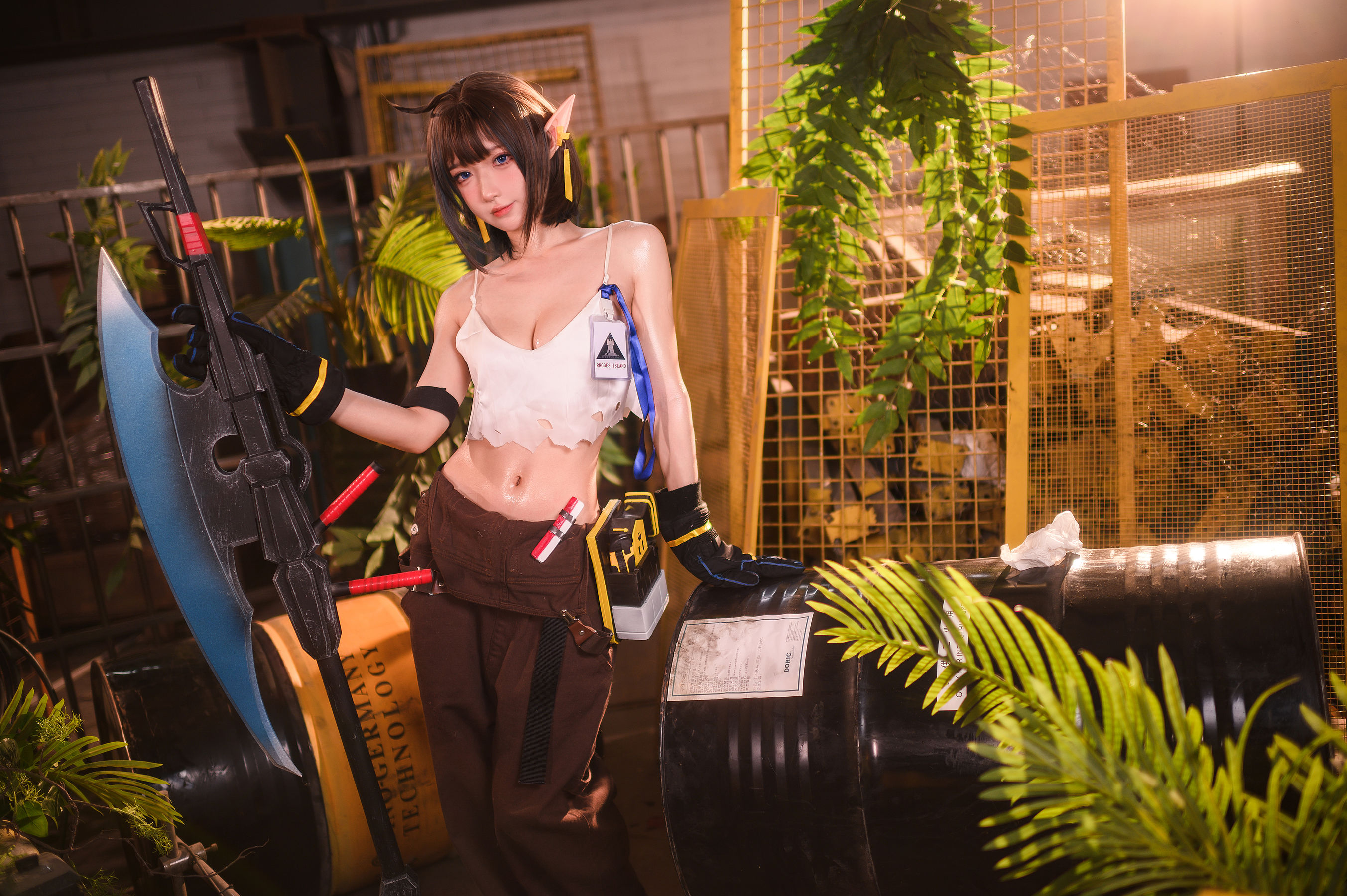 [网红COSER] 动漫博主阿包也是兔娘 - 明日方舟 森蚺