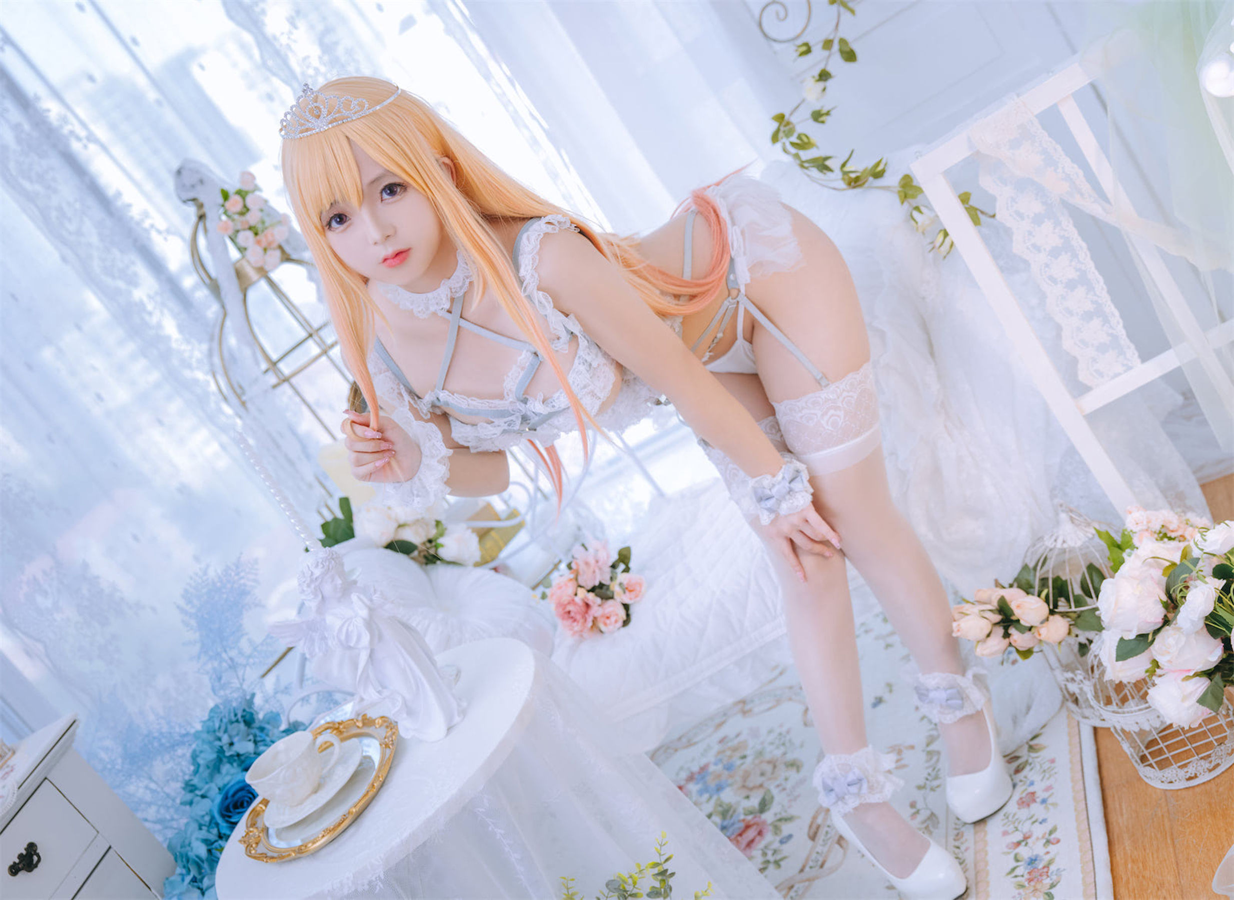 [福利COS] Cosplay日奈娇 - 喜多川海梦 花嫁