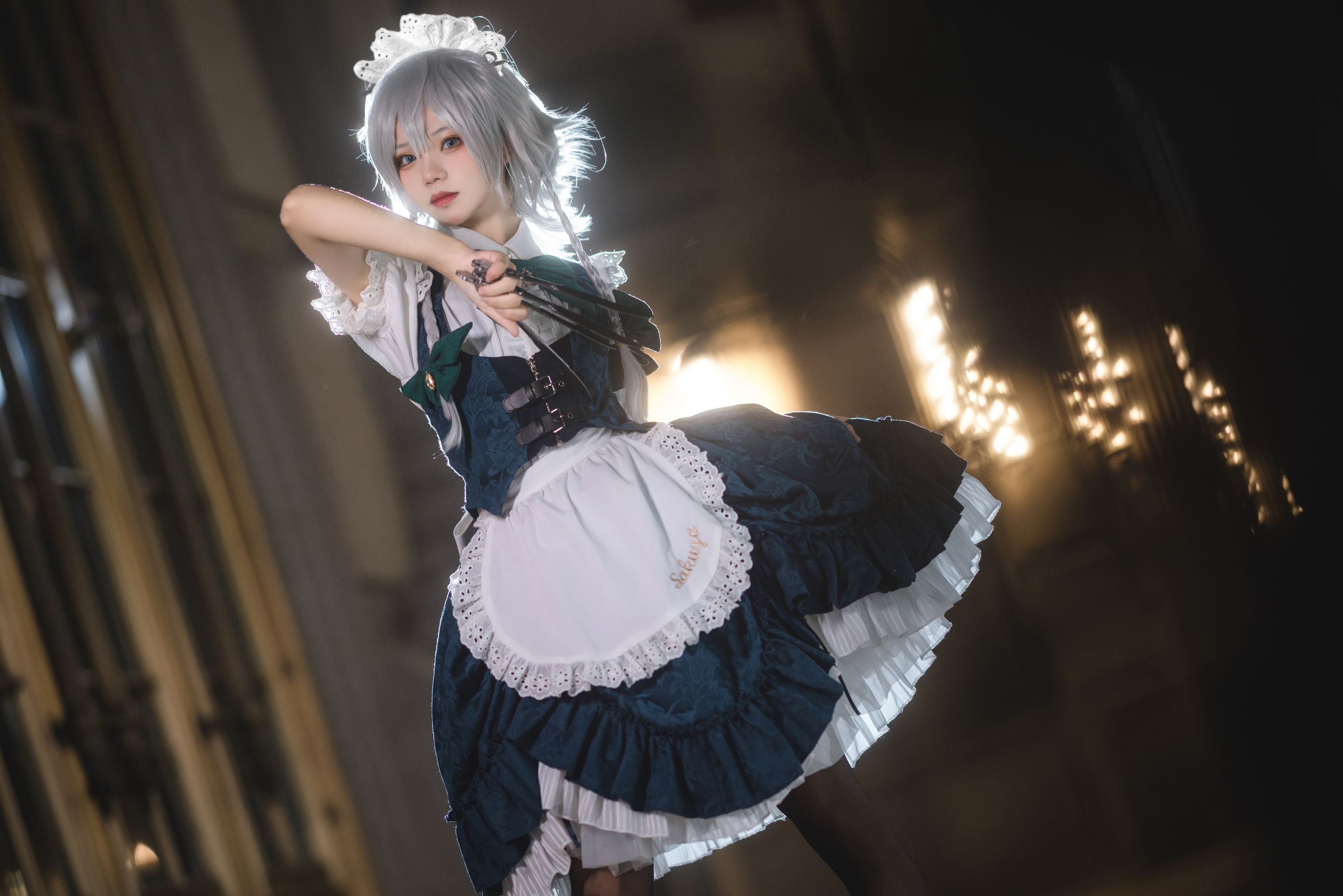 [福利COS] 花柒Hana - 星雨咲夜女仆