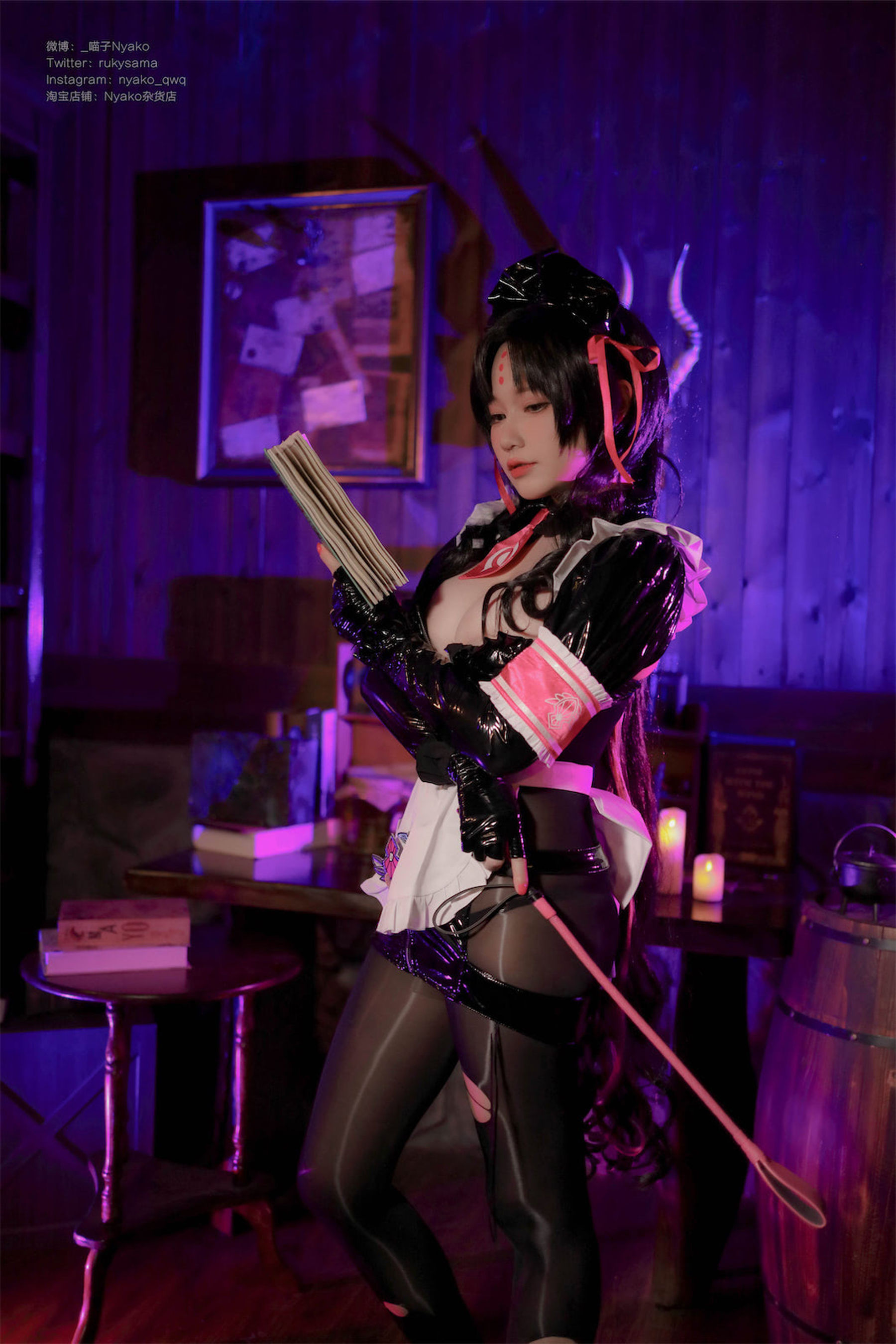 [福利COS] 萌妹子Nyako喵子 - 杀生院女仆