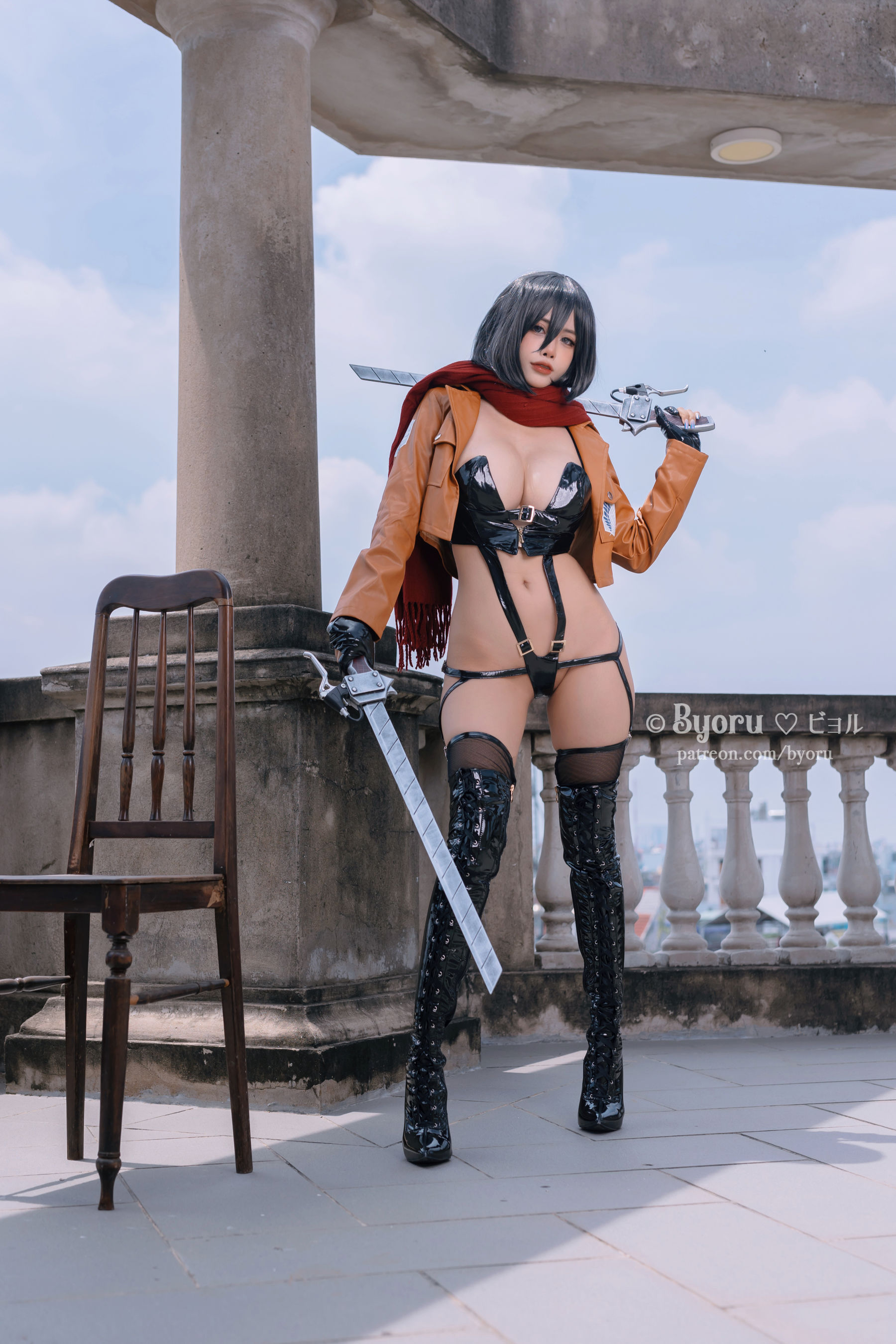 [福利COS] 日本性感萝莉Byoru - Mikasa