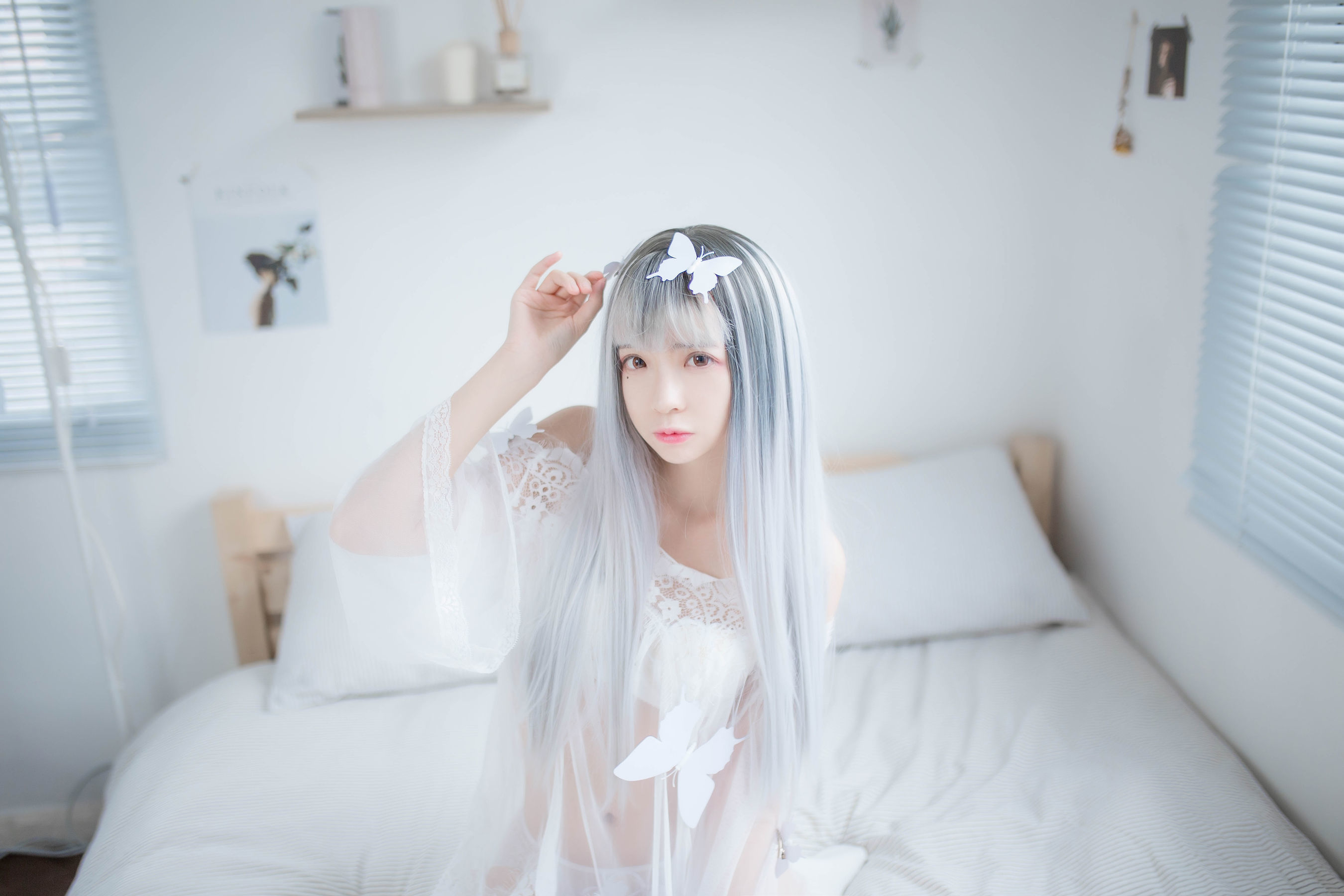 [网红COSER] 疯猫ss - 透明白纱