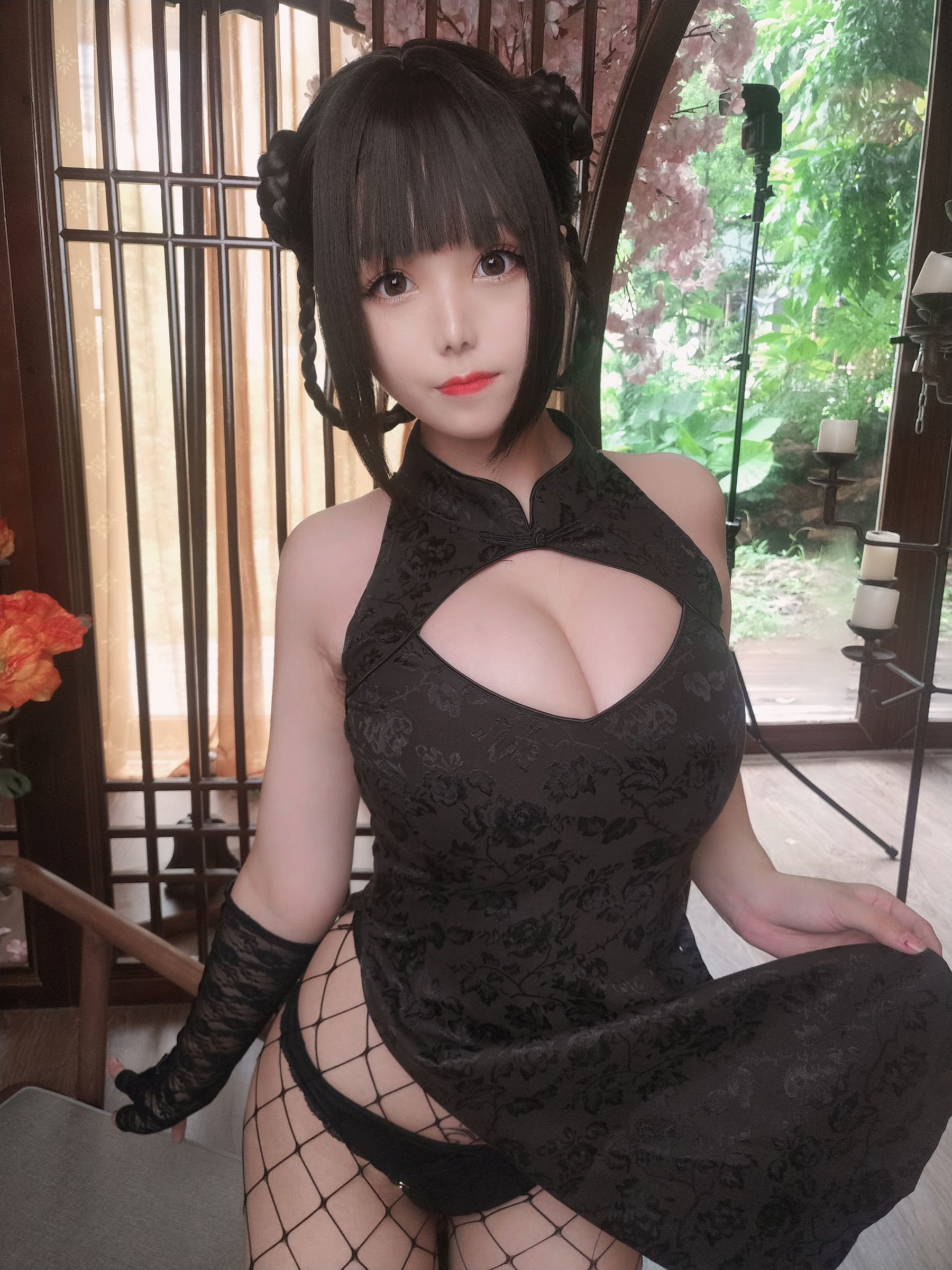 [网红COSER] 萌系小姐姐蜜汁猫裘 - 皮衣舞娘