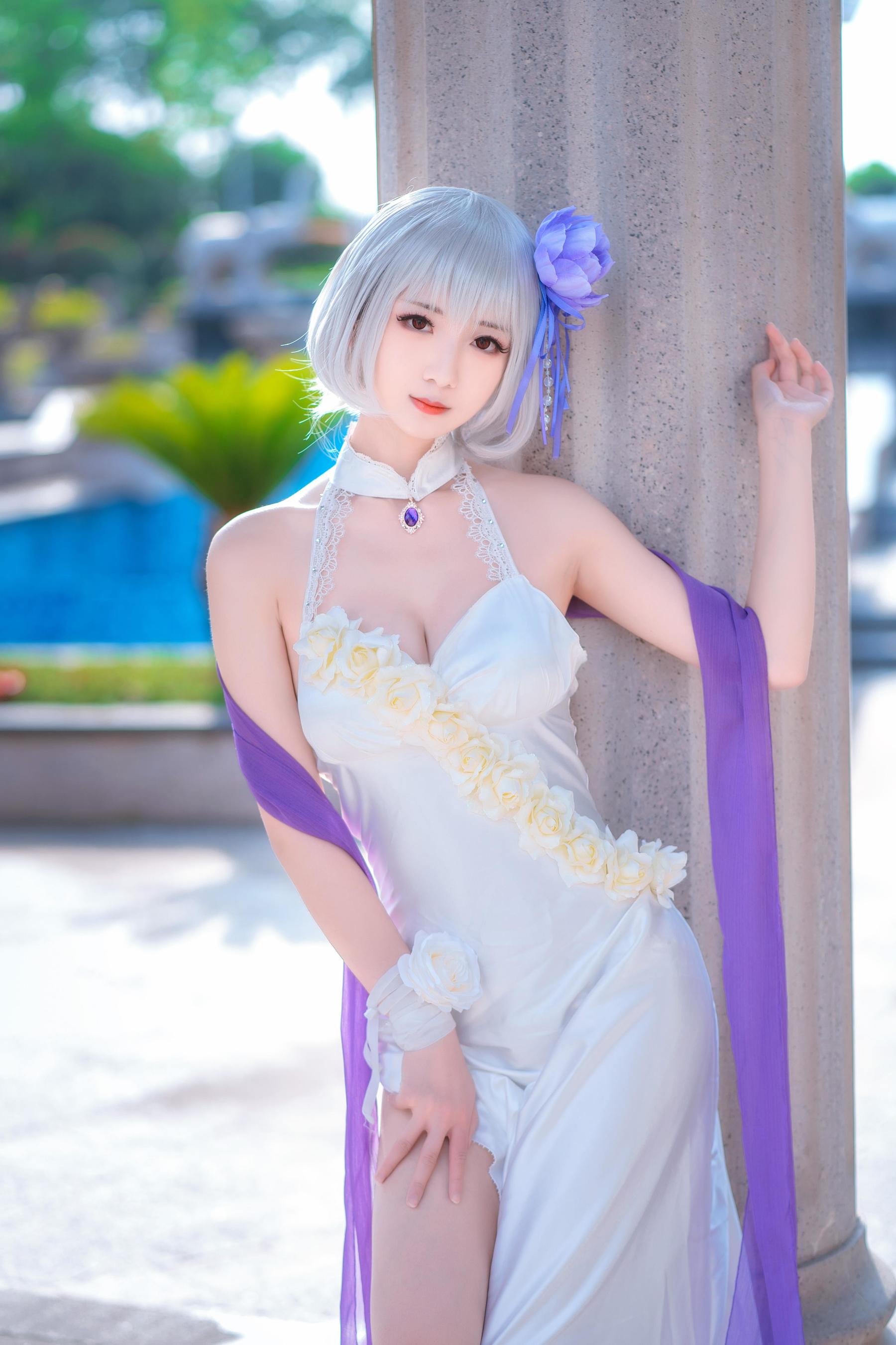 [Cosplay写真] 小姐姐弥音音ww - 天狼星 纯白蔷薇