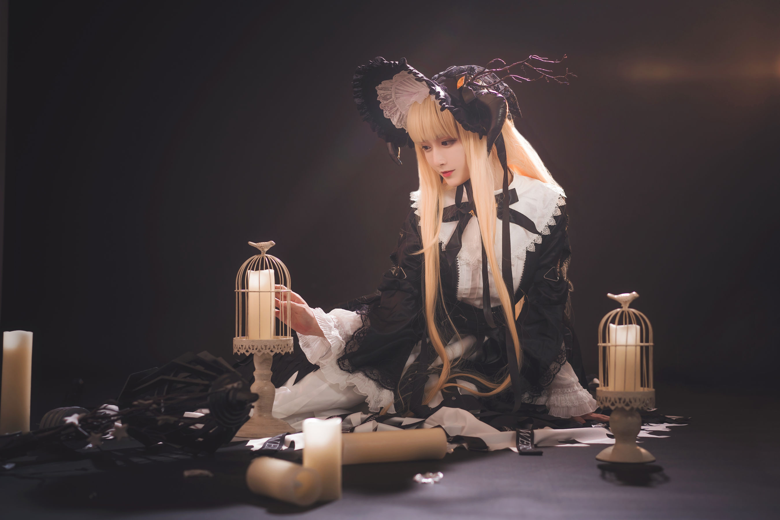 [Cosplay写真] 动漫博主铁板烧鬼舞w - 夜莺