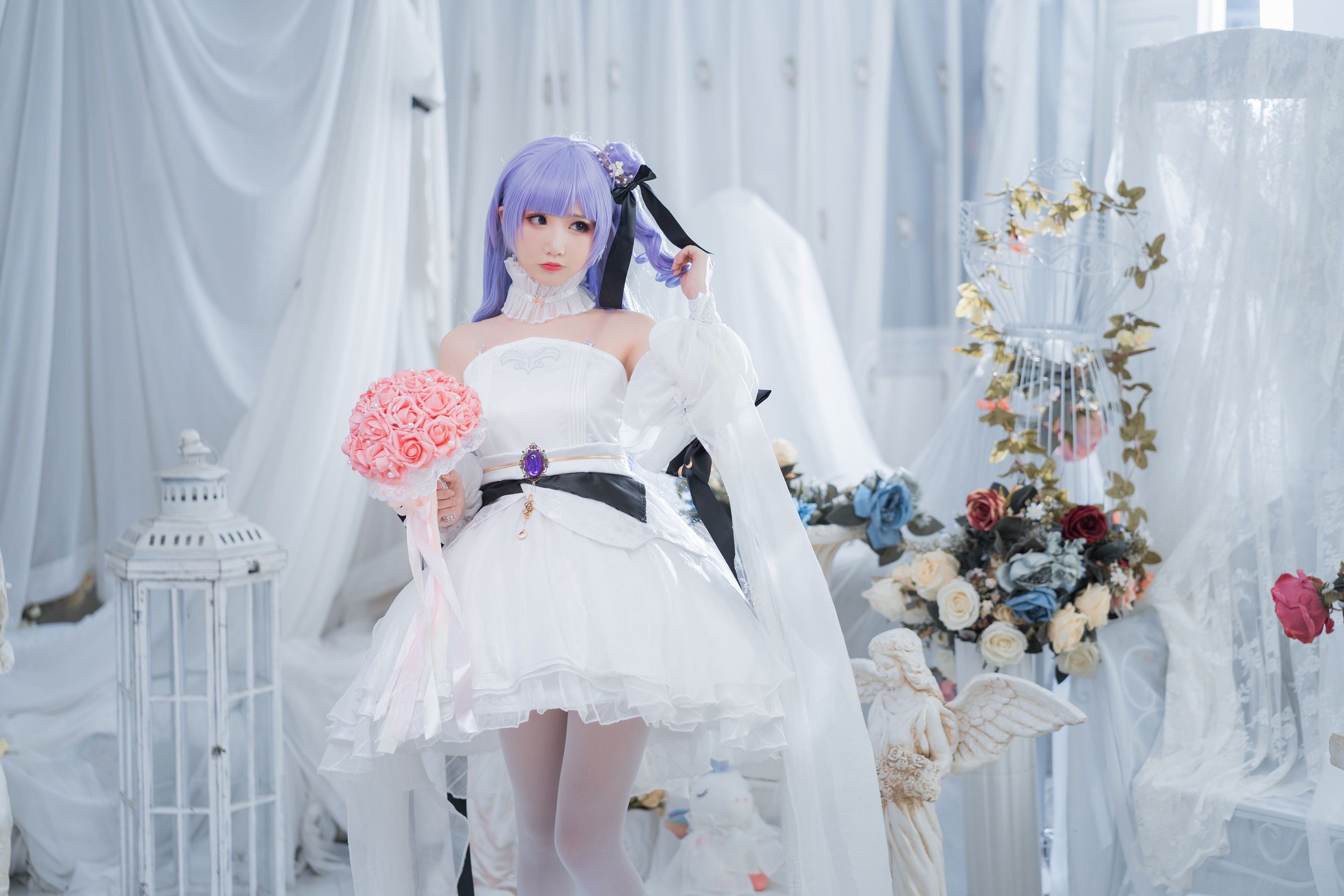 [Cosplay写真] 可爱人气Coser面饼仙儿 - 独角兽婚纱