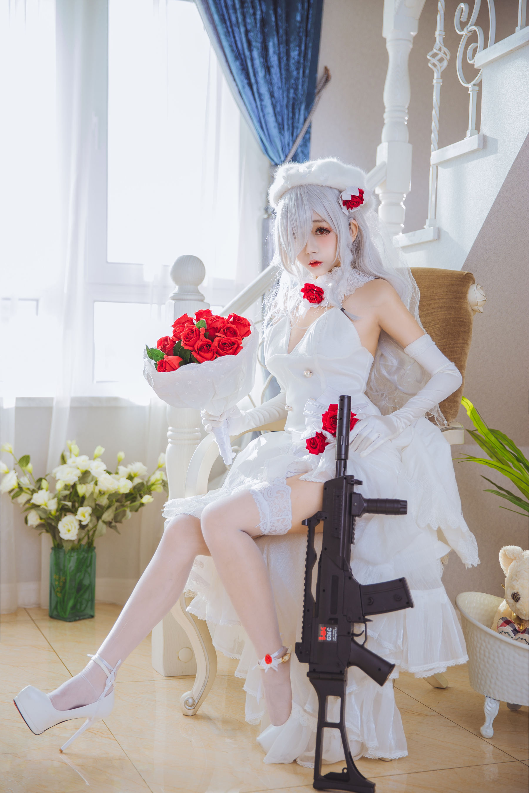 Cosplay日奈娇 g36c 礼服