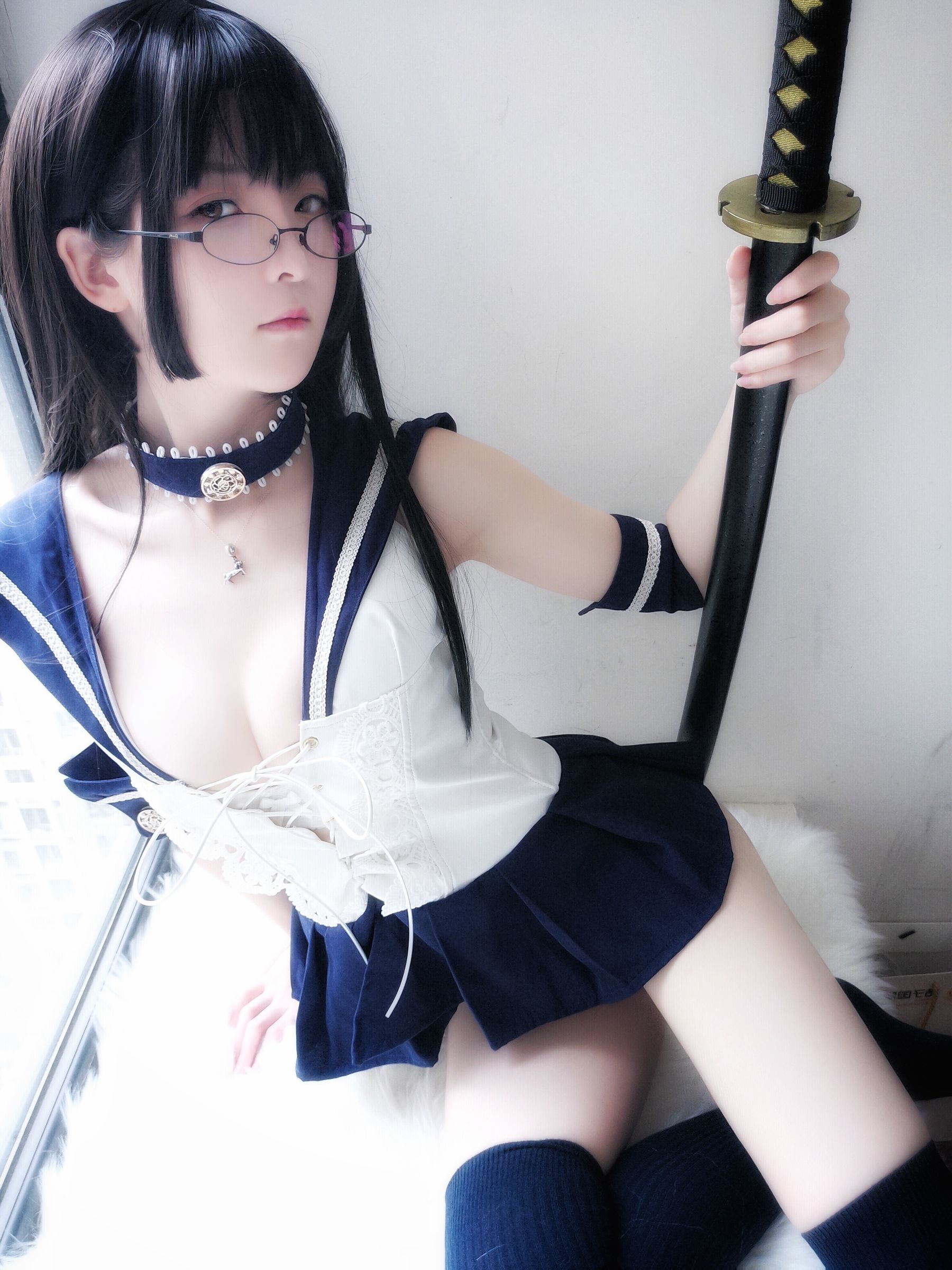 [萝莉COS] 一小央泽 - 武士刀与水手服