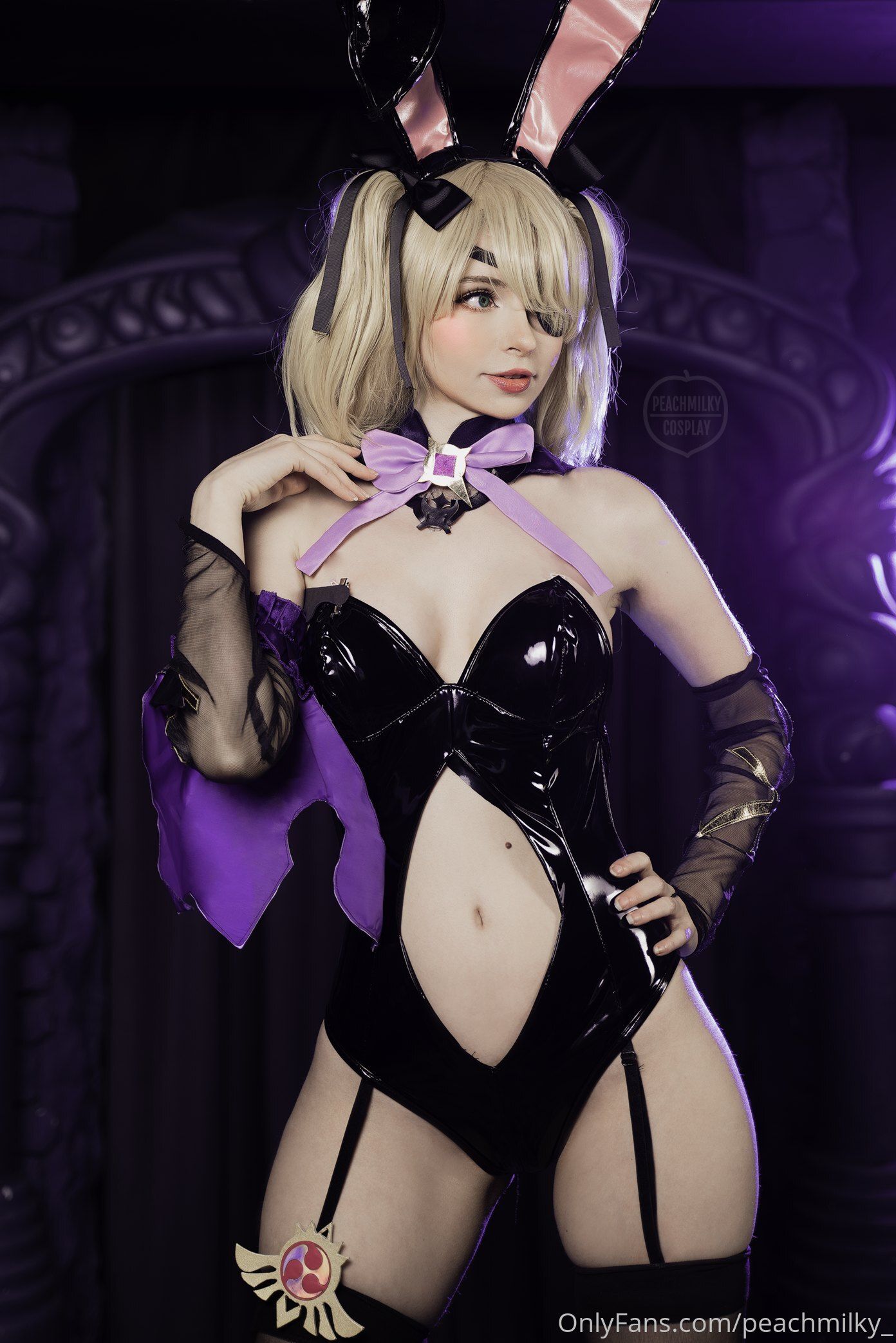 [福利COS] Peach milky - Fischl Playboy Bunny Genshin Impact