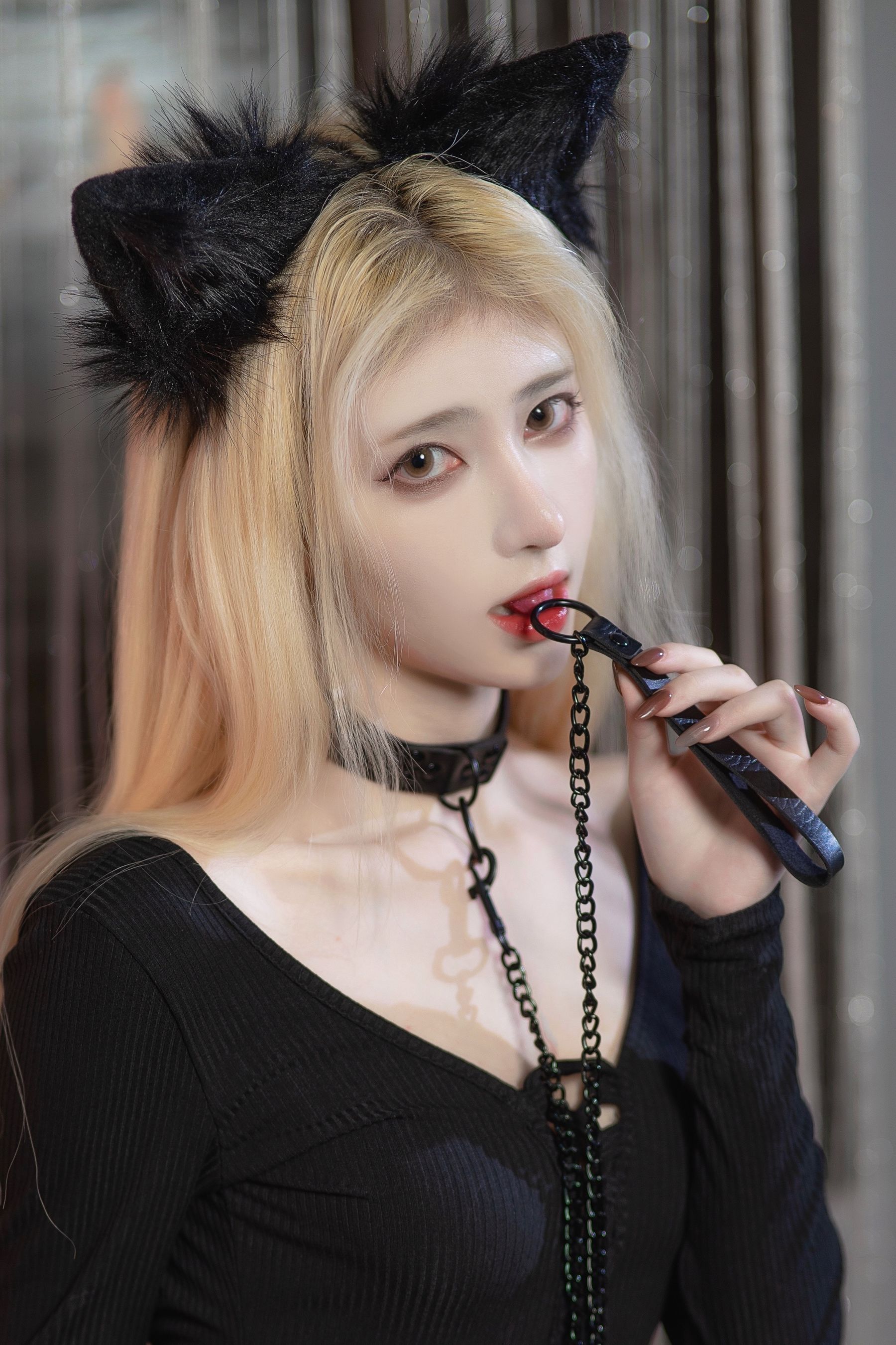 [福利COS] 动漫博主南桃Momoko - 黑猫咪